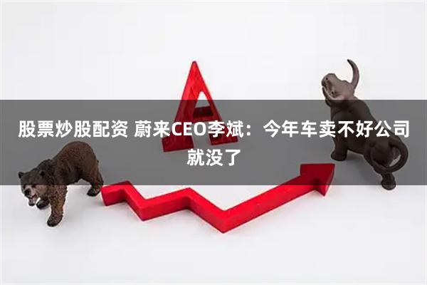 股票炒股配资 蔚来CEO李斌：今年车卖不好公司就没了